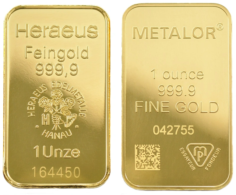 1oz Gold Bars (Pre Owned)