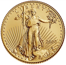 Moeda de Ouro Águia Americana de 1/10oz 2023