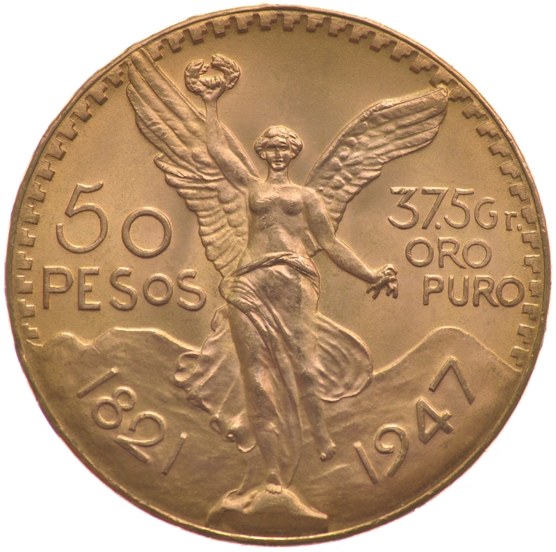 Mexican 50 Pesos Gold Coin