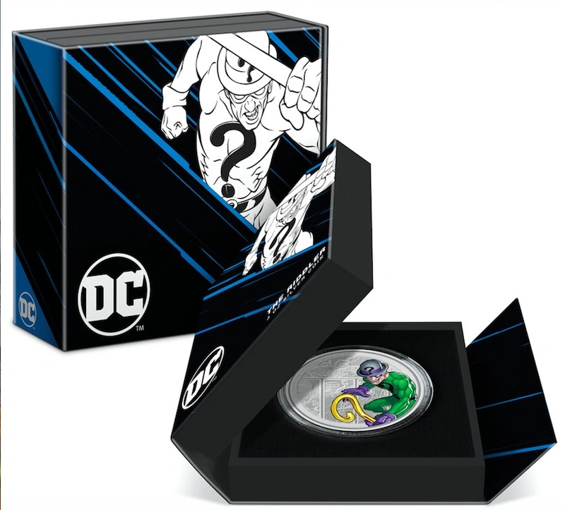 2023 The Riddler DC Villains 1oz Proof Silver Coin