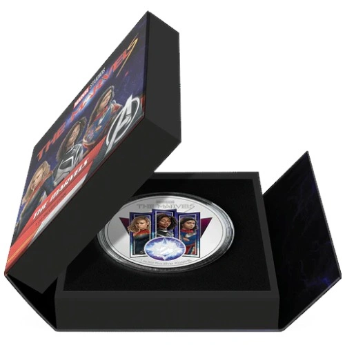 2023 The Marvels 1oz Proof Silver Coin Boxed