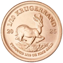 Krugerrand de 1/10oz de Ouro 2025