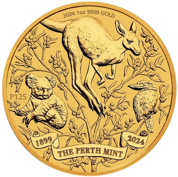 2024 1oz 125th Anniversary of the Perth Mint Gold Coin