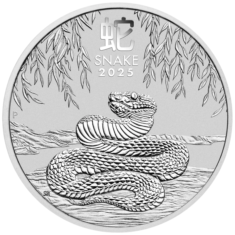 2025 5oz Perth Mint Lunar Year of the Snake Silver Coin