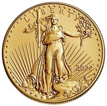 Moeda de Ouro Águia Americana de 1/2oz 2022