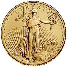 Moeda de Ouro Águia Americana de 1/4oz 2023