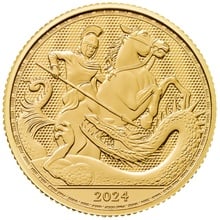 2024 Moeda de Ouro de 1/4 onça de São Jorge e o Dragão