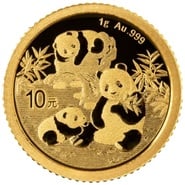 Moeda de Ouro do Panda Chinês 1g 2025