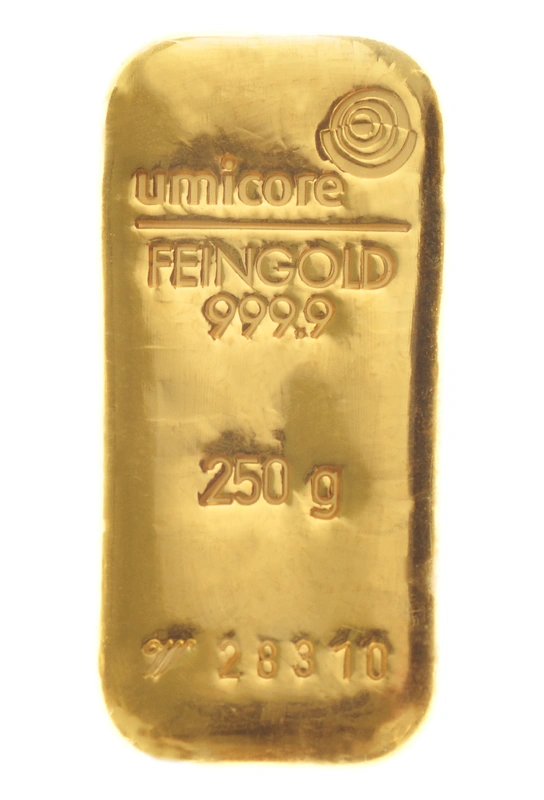 250g Gold Bar Umicore