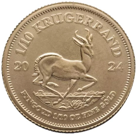 Krugerrand de 1/10oz de Ouro 2024