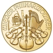 Moeda de ouro da Filarmónica Austríaca de 1 onça de 2025
