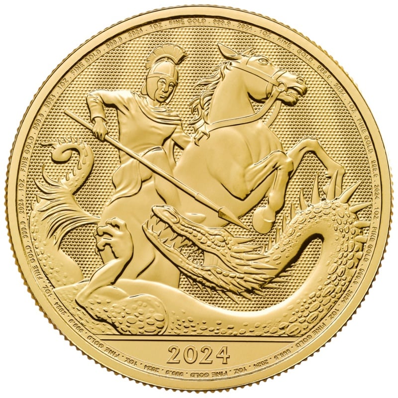 2024 St George & the Dragon Gold Coin 1oz