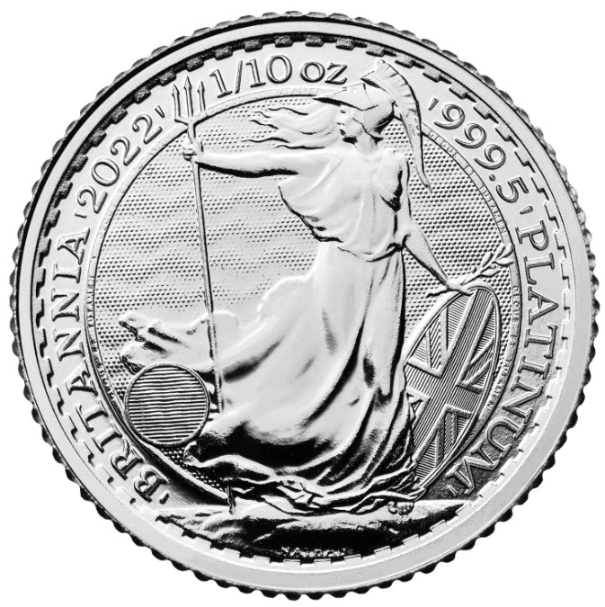 2022 Tenth Ounce Platinum Britannia Coin