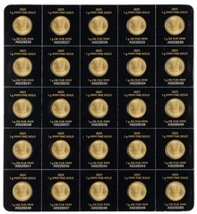 25 x 1 moedas de ouro MapleGram  2023