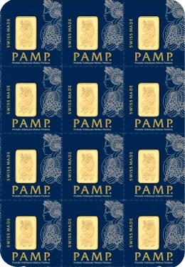 Barra de Ouro PAMP 12g multigramas