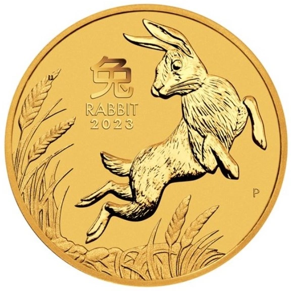 2023 2oz Perth Mint Lunar Year of the Rabbit Gold Coin