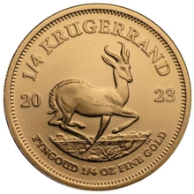 Moeda de Ouro Krugerrand de Quarto de Onça de 2023