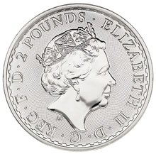 Moeda de Prata Britânia de 1oz de 2023 (Isabel II)