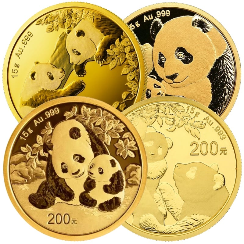 Moeda de Ouro de 15g - Panda Chinês de Melhor Valor