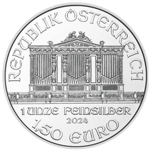 Moeda de Prata da Filarmónica Austríaca de 1 onça de 2024