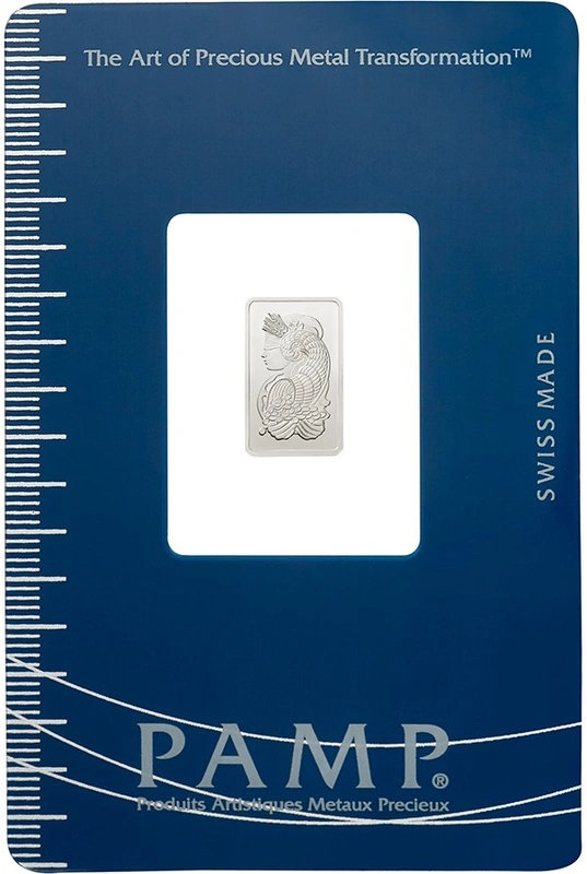 PAMP 1 Gram Platinum Bar Minted