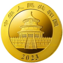 Moeda de Ouro de 1g - Panda Chinês 2023