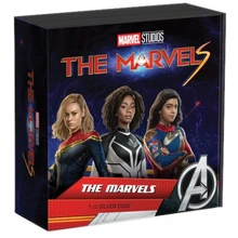 Moeda Proof de Prata de 1 onça "As Marvels" de 2023