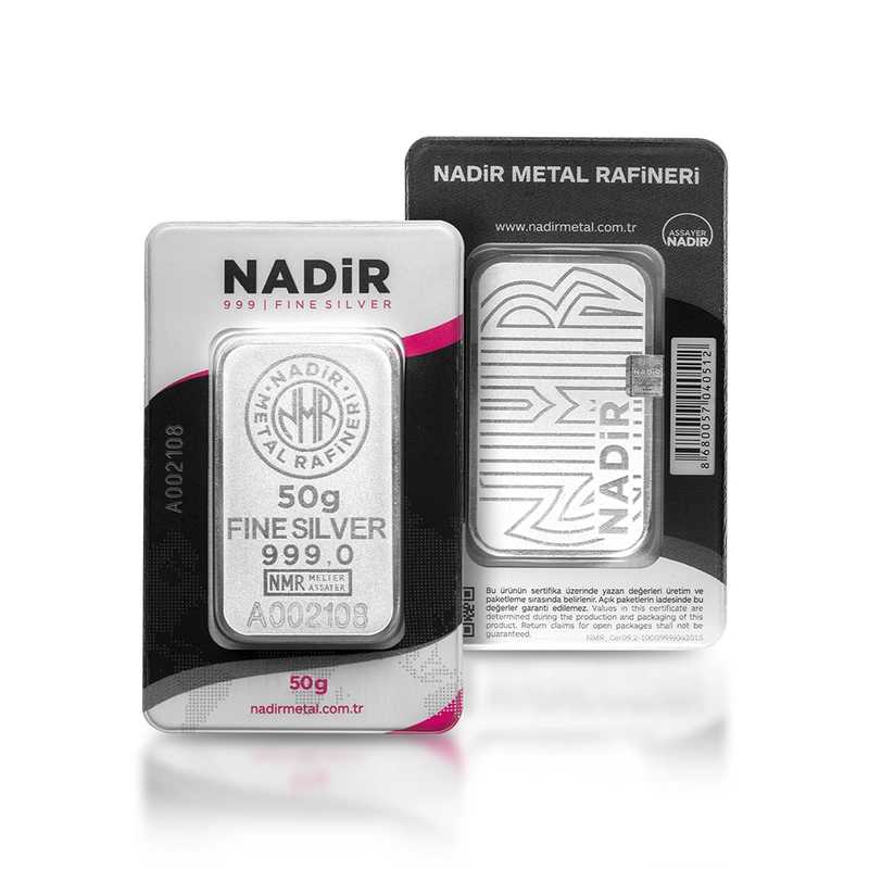 Barra de Prata de 50g Nadir