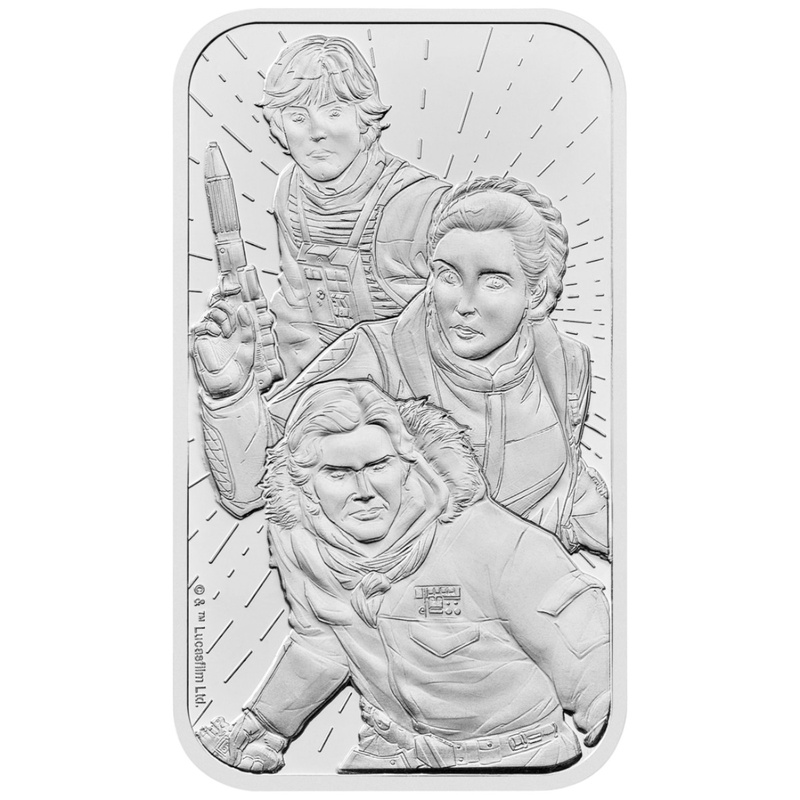 1oz Silver Bar Star Wars Light Side