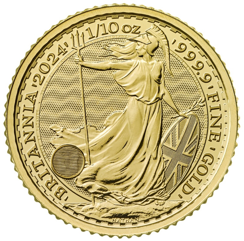 2024 Tenth Ounce Britannia Gold Coin