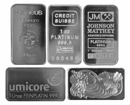 1 Ounce Platinum Bars