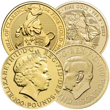 Moeda de Ouro de 1oz £100 da Casa da Moeda Britânica (A nossa escolha)