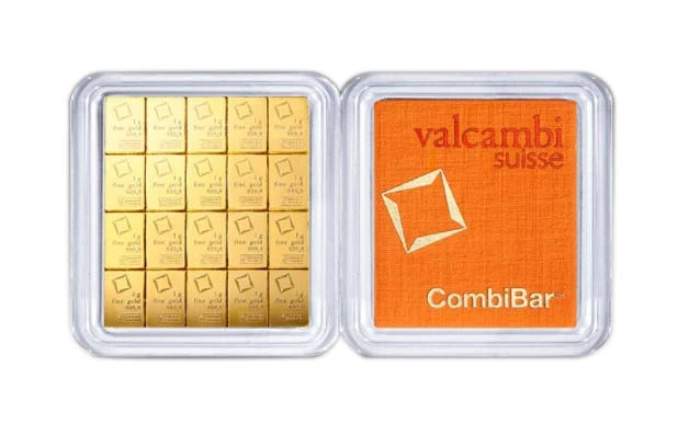 Valcambi CombiBar 20 x 1 Gram Gold Bar