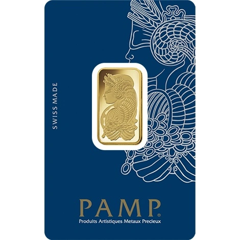 1 Tola Gold Bar PAMP Lady Fortuna