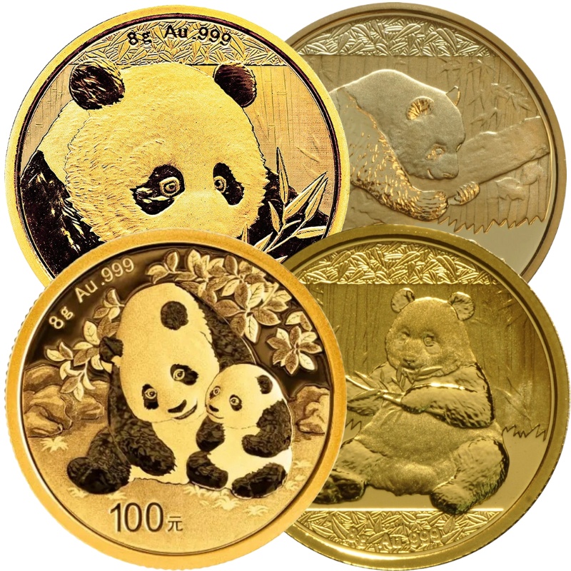 Moeda de Ouro de 8g - Panda Chinês de Melhor Valor