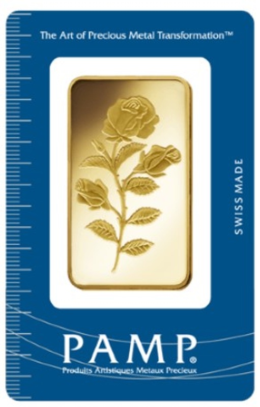 PAMP Rosa 50 Gram Gold Bar Minted