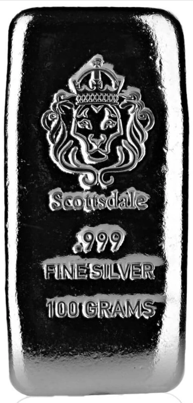 100g Silver Bar Cast Scottsdale