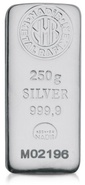 Barra de prata de 250g Nadir