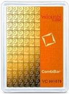 Barra CombiBar de Ouro Valcambi 100x1g