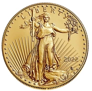 Moeda de Ouro Águia Americana de 1oz 2022