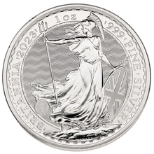 Moeda de Prata Britânia de 1oz de 2023 (Isabel II)