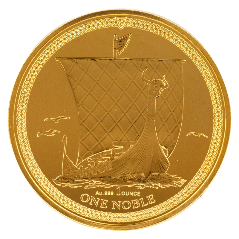 2024 Moeda de Ouro Nobre da Ilha de Man 1 onça