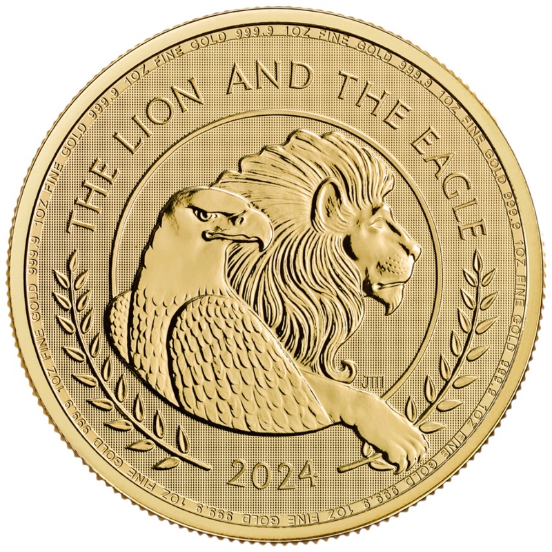 2024 The Lion and The Eagle 1oz Gold Coin