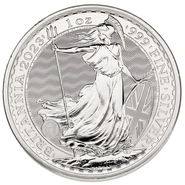 Moeda de Prata Britânia de 1oz de 2023 (Isabel II)