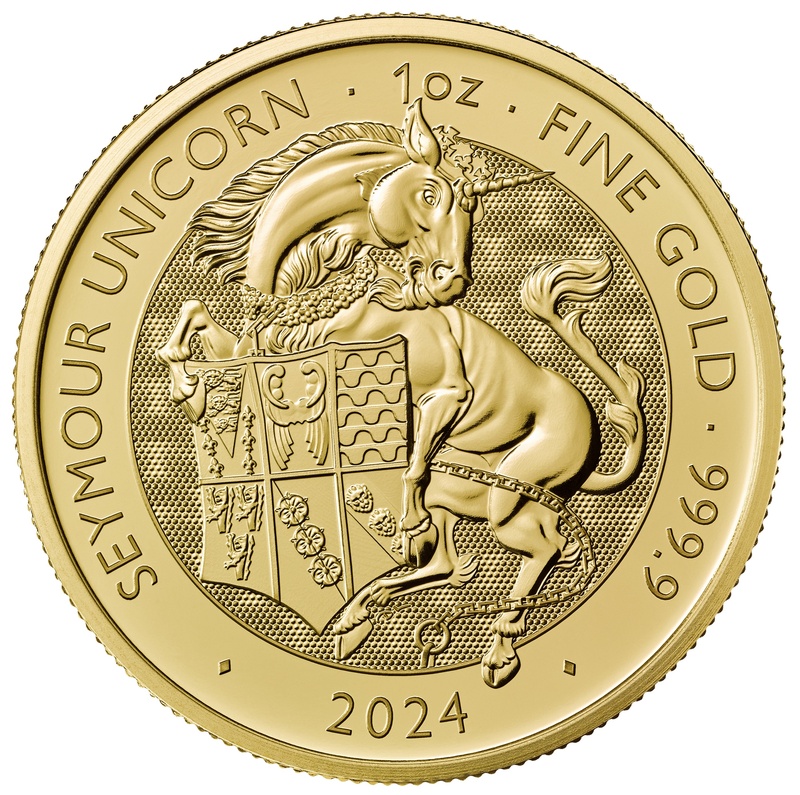 2024 Seymour Unicorn - Tudor Beasts 1oz Gold Coin