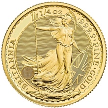 Moedas de ouro Britânia de quarto de onça Melhor Valor