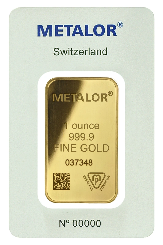 1oz Gold Bar Metalor