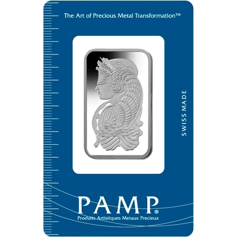 1oz Palladium Bar PAMP Lady Fortuna