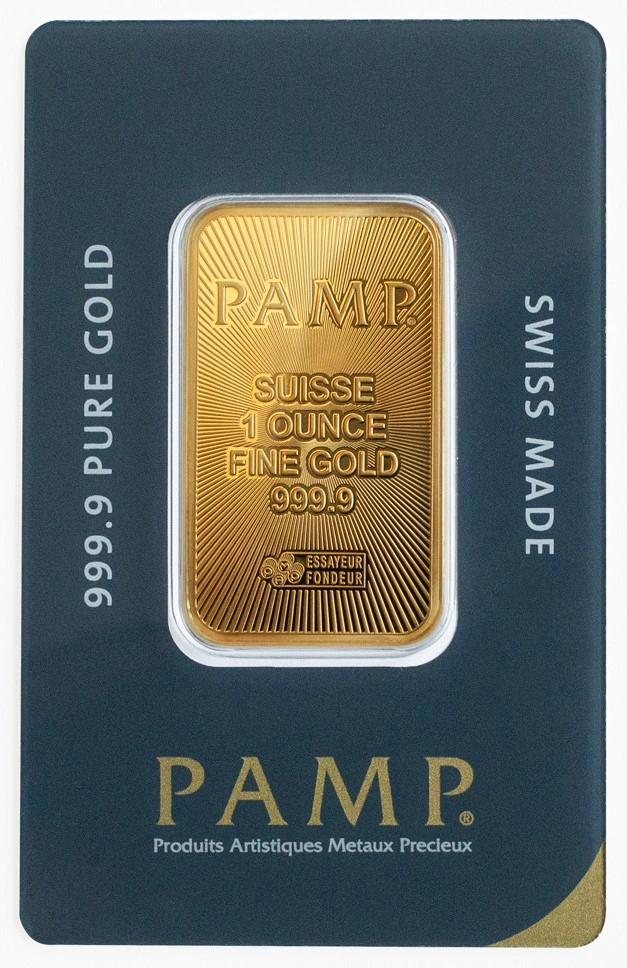 Barra de Ouro de 1oz PAMP