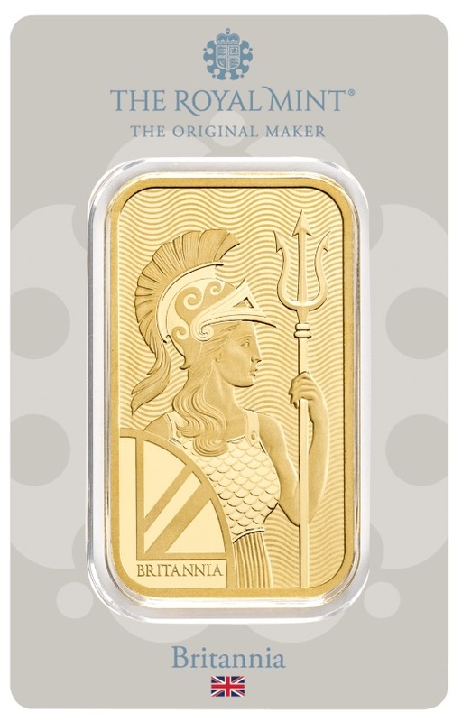 Britannia 50 Gram Minted Gold Bar